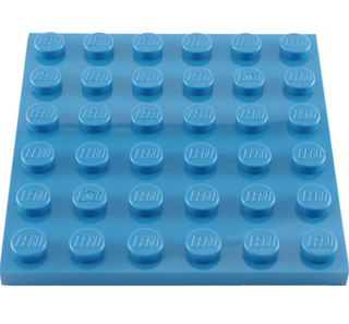 Plate 6x6, Part# 3958 Part LEGO® Blue  