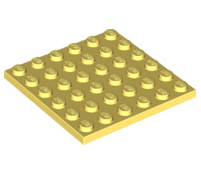 Plate 6x6, Part# 3958 Part LEGO® Bright Light Yellow  