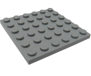 Plate 6x6, Part# 3958 Part LEGO® Light Bluish Gray  