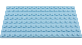 Plate 8x16, Part# 92438 Part LEGO® Bright Light Blue  