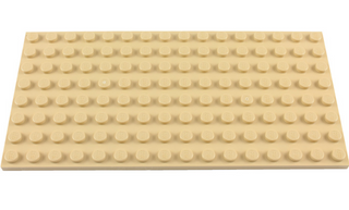 Plate 8x16, Part# 92438 Part LEGO® Tan  