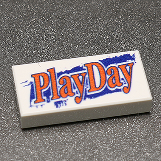 Play Day - Custom Printed 1x2 Tile Custom Parts B3 Customs