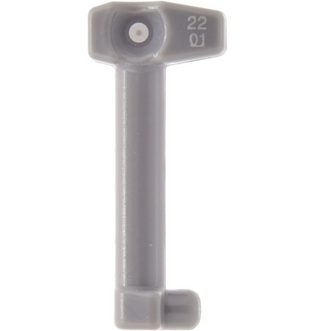 Minifigure Headgear Accessory, Clone Trooper Antenna/Rangefinder, Part# 61190d Part LEGO® Dark Bluish Gray  