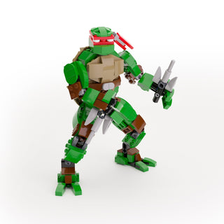 Raphael - Custom TMNT Figure made using LEGO parts - B3 Customs Building Kit B3 Customs
