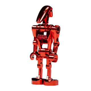 Custom Red Chrome Droid, MandR04 Custom minifigure MandRproductions