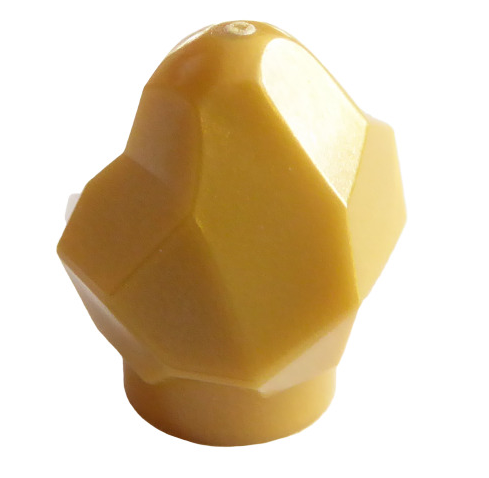 Rock, Part# 35646 Part LEGO® Pearl Gold  