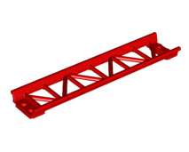Roller Coaster Straight 16L, Part# 25059 Part LEGO® Red  