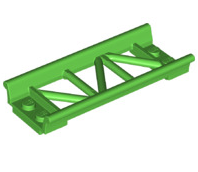 Roller Coaster Straight 8L, Part# 26022 Part LEGO® Bright Green  