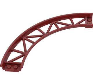 Roller Coaster Curve, 90 Degrees, Part# 25061 Part LEGO® Dark Red  