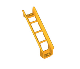 Roller Coaster Ramp Steep (6 Bricks Elevation), Part# 26561 Part LEGO® Bright Light Orange  