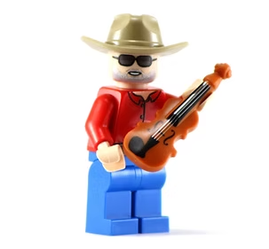 FIDDLE GUITAR CHARLIE Custom Printed Musician Minifigure
