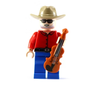 FIDDLE GUITAR CHARLIE Custom Printed Musician Minifigure