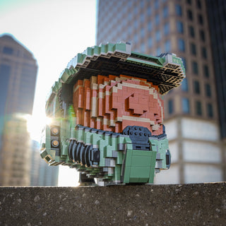Spartan 117 Life-Sized Helmet Helmet Bricker Builds