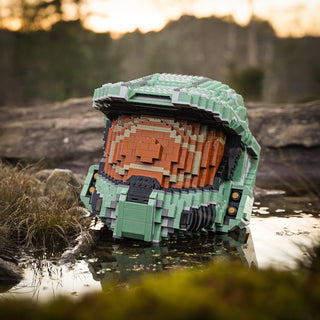 Spartan 117 Life-Sized Helmet Helmet Bricker Builds