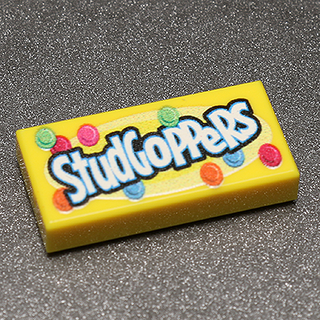 Studgoppers - Custom Printed 1x2 Tile Custom Parts B3 Customs