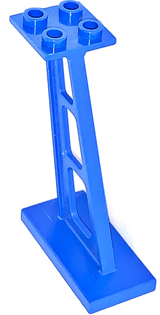 Support 2x4x5 Stanchion Inclined (3mm Wide Posts), Part# 4476a Part LEGO® Blue  
