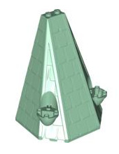 Tower Roof 6x8x9, Part# 33215 Part LEGO® Sand Green  