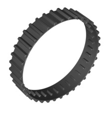 Tread with 36 Treads Large (Non-Technic), Part# x1681 Part LEGO® Black  