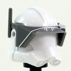 Detail Dark Gray Visor Style- CAC Custom Headgear Accessory Clone Army Customs White  