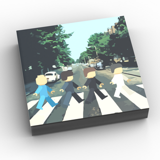 Buildr Road - B3 Customs Music Album Cover (2x2 Tile) made using LEGO part Custom Parts B3 Customs