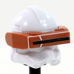 RP2 Detail White Print Dark Orange Macrobinoculars- CAC Custom Headgear Accessory Clone Army Customs   