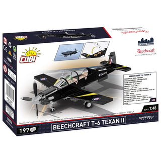 Beechcraft T-6 Texan II Turboprop Black Plane: Cobi Set #26626 Building Kit Cobi Toys