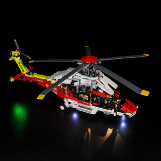 Lightailing Light Kit For Airbus H175 Rescue Helicopter, 42145 Light up kit lightailing   