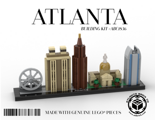 Atlanta Skyline Building Kit #ABC1836 ABC Building Kit Atlanta Brick Co   