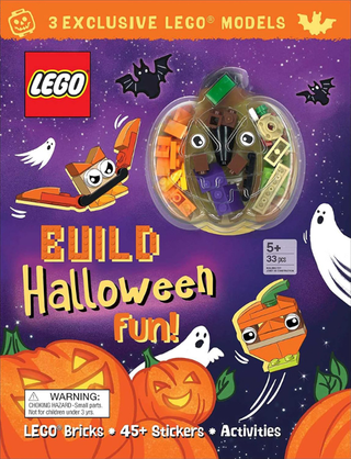 LEGO® Holiday Book - Build Halloween Fun! (Softcover) Book w/ Bricks and Stickers