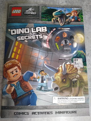 LEGO® Jurassic World - Dino Lab Secrets (Softcover) (English - UK Edition) Book w/ Minifig Building Kit LEGO®