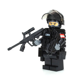 EKO COBRA Austrian Police Tactical Officer Custom Minifigure, BB18