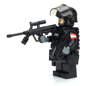 EKO COBRA Austrian Police Tactical Officer Custom Minifigure, BB18