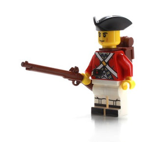 British Revolutionary War Redcoat Soldier Custom Minifigure, BB32