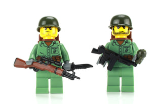 WW2 Pacifica 2 Pack marine Custom Minifigures, BB35