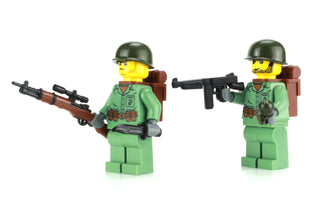 WW2 Pacifica 2 Pack marine Custom Minifigures, BB35