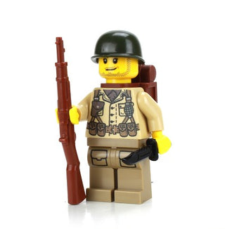 WWII Single U.S. Army Soldier M1 Garand Rifle Minifigure, BB57