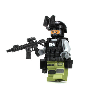 DEA Special Response Team SRT Officer Custom Minifigure, BB60