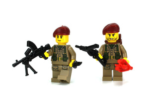 WW2 British SAS Soldier Pair Custom Minifigures, BB6