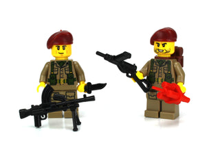 WW2 British SAS Soldier Pair Custom Minifigures, BB6