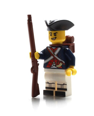 American Revolutionary War Soldier Custom Minifigure, BB90