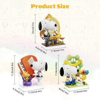 Pantasy x Snoopy Letter World Series Blind Box, 86912 Building Kit Pantasy®