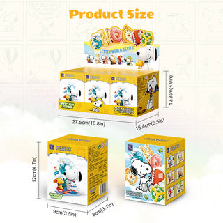 Pantasy x Snoopy Letter World Series Blind Box, 86912 Building Kit Pantasy®