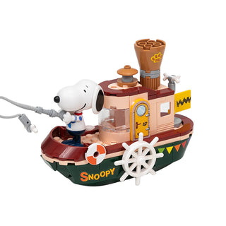 Pantasy x Snoopy Where We Go Series - Steam Boat, 86907 Building Kit Pantasy®