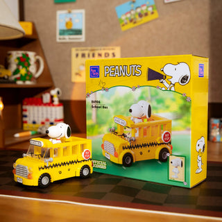 Pantasy x Snoopy Where We Go Series - School Bus, 86906 Building Kit Pantasy®