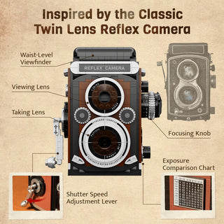 Twin Lens Reflex Camera, 85050 Building Kit Pantasy®