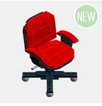 Office Chair Custom Building Set (Chris McVeigh) Building Kit LEGO® Red/Rounded