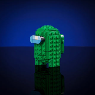 Crewmates and Imposters Mini Build Bricker Builds Green Crewmate Bricks & Instructions