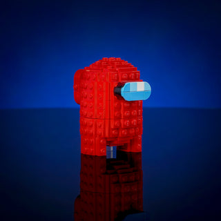 Crewmates and Imposters Mini Build Bricker Builds Red Imposter Bricks & Instructions