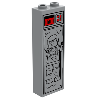 Solo in Carbonite (1x2x5 Brick) made using LEGO parts - B3 Customs Custom minifigure B3 Customs