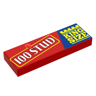 100 Stud Candy (King Size) - B3 Customs® Printed 1x3 Tile Custom LEGO Parts B3   